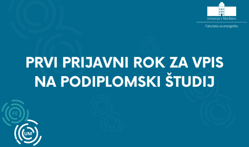 Prvi prijavni rok za vpis na podiplomski študij