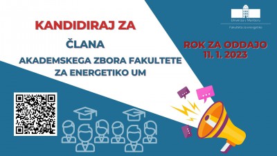 Volitve za člane Akademskega zbora Fakultete za energetiko Univerze v Mariboru